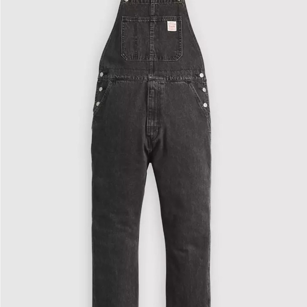 NWT Men's Black Denim Overalls
